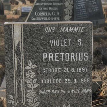 PRETORIUS Violet S. 1897-1955