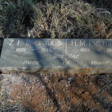 PRETORIUS Z.F. 1881-1945 & H.M. 1888-1969