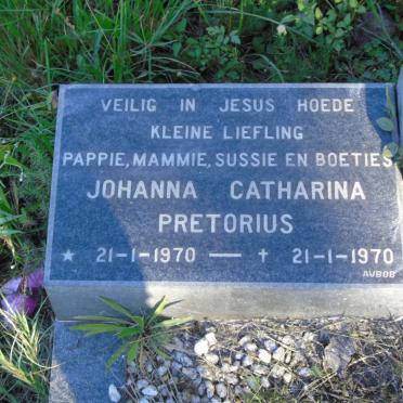 PRETORIUS Johanna Catharina 1970-1970