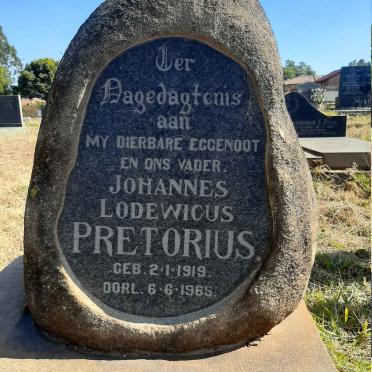 PRETORIUS Johannes Lodewicus 1919-1965