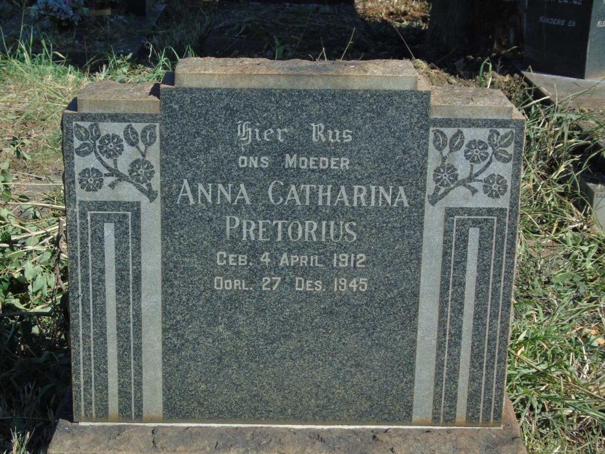PRETORIUS Anna Catharina 1912-1945