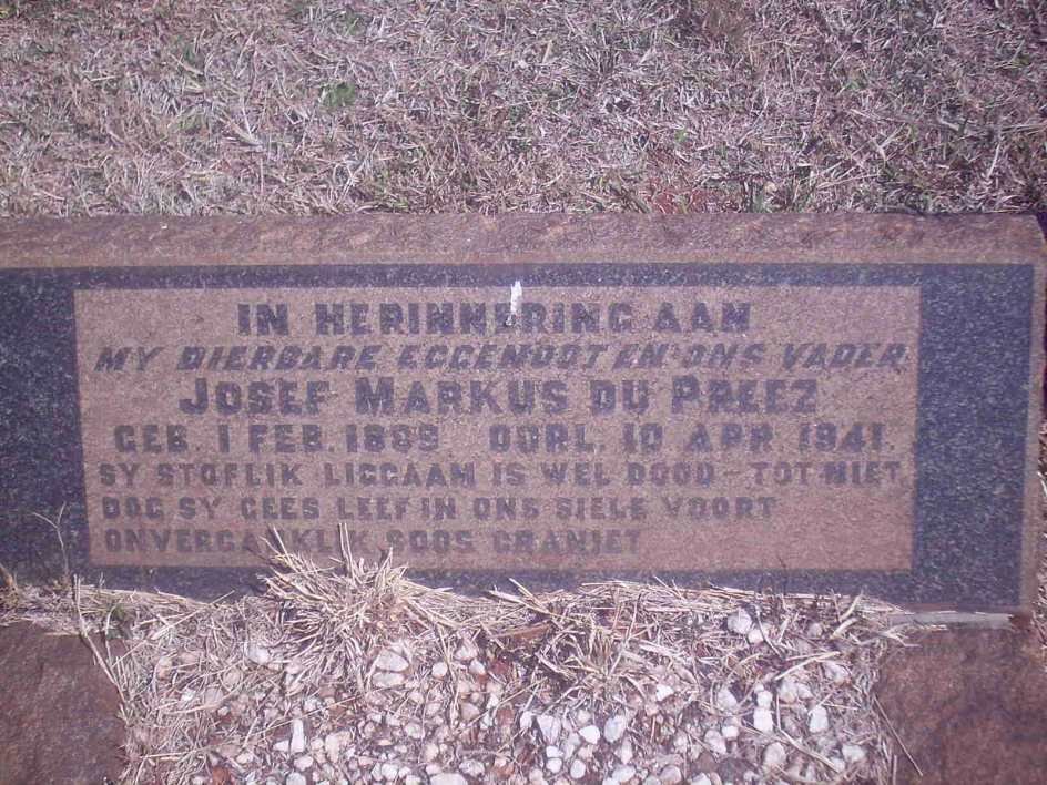 PREEZ Josef Markus, du 18?9-1941