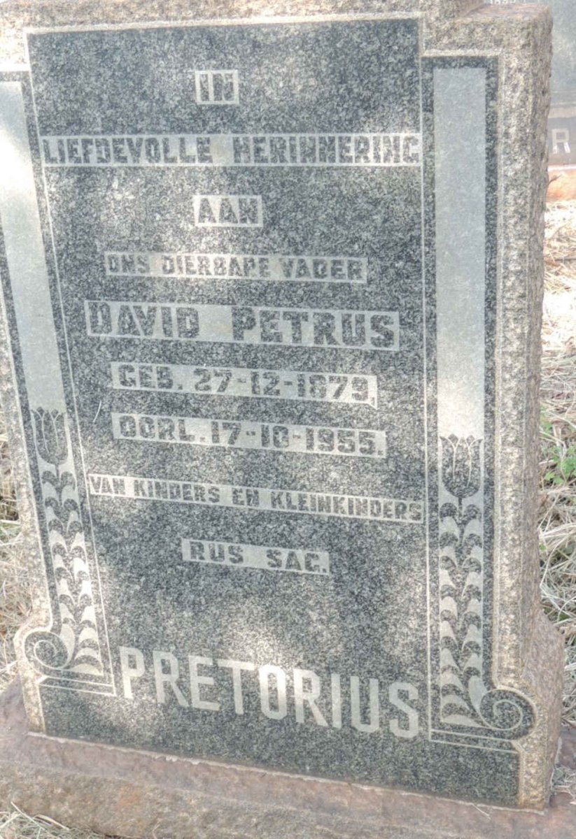 PRETORIUS David Petrus 1879-1955