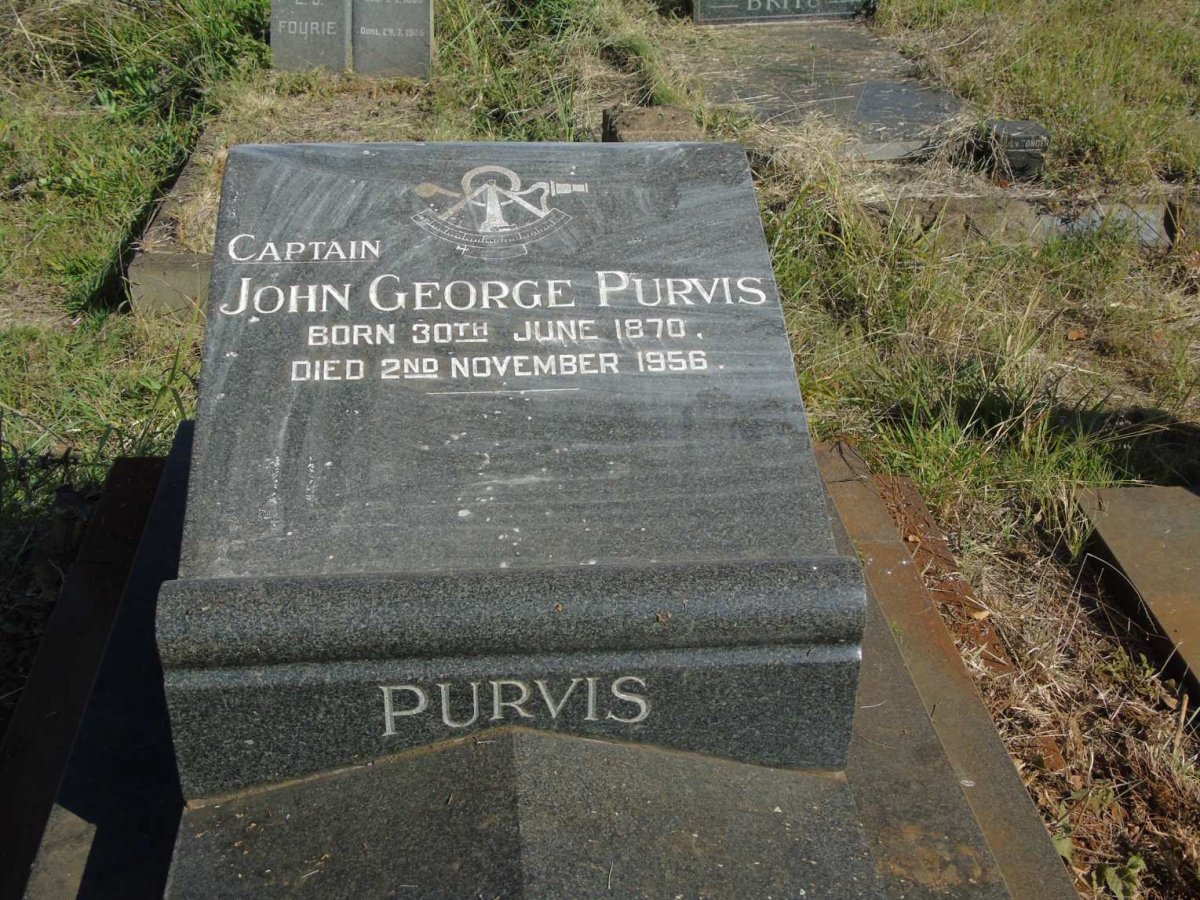 PURVIS John George 1870-1956 