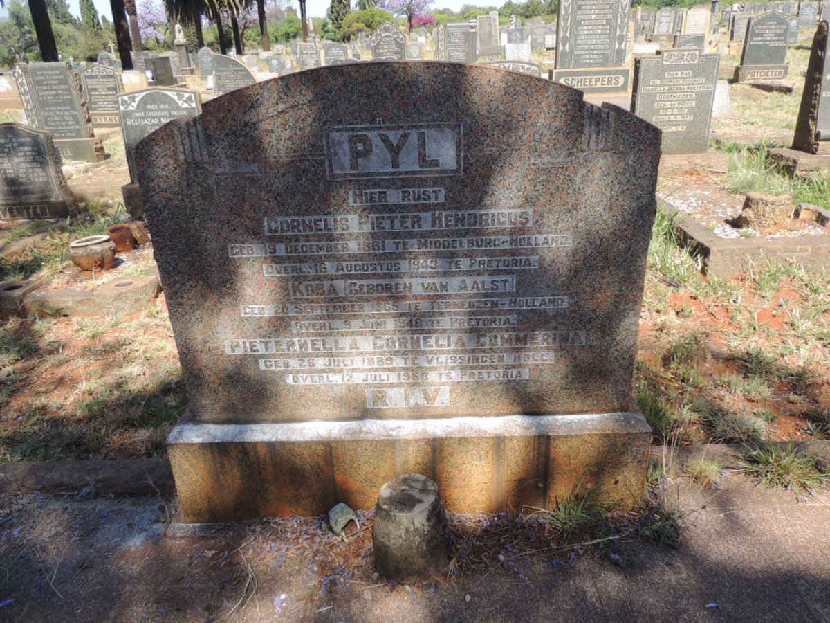 PYL Cornelis Pieter Hendricus 1861-1943 & Koba VAN AALST 1865-1948 :: PYL Pieternella Cornelia Commerina 1889-1968
