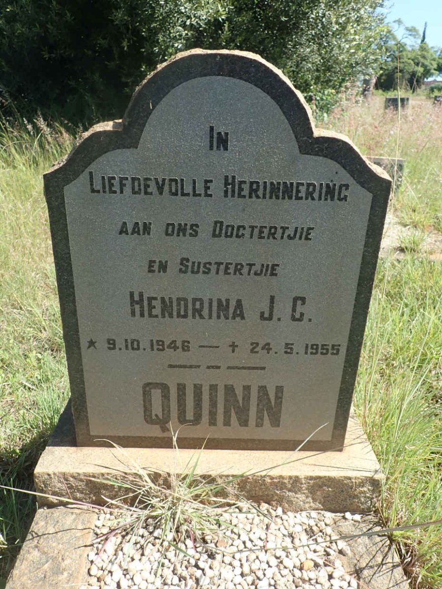 QUINN Hendrina J.C. 1946-1955
