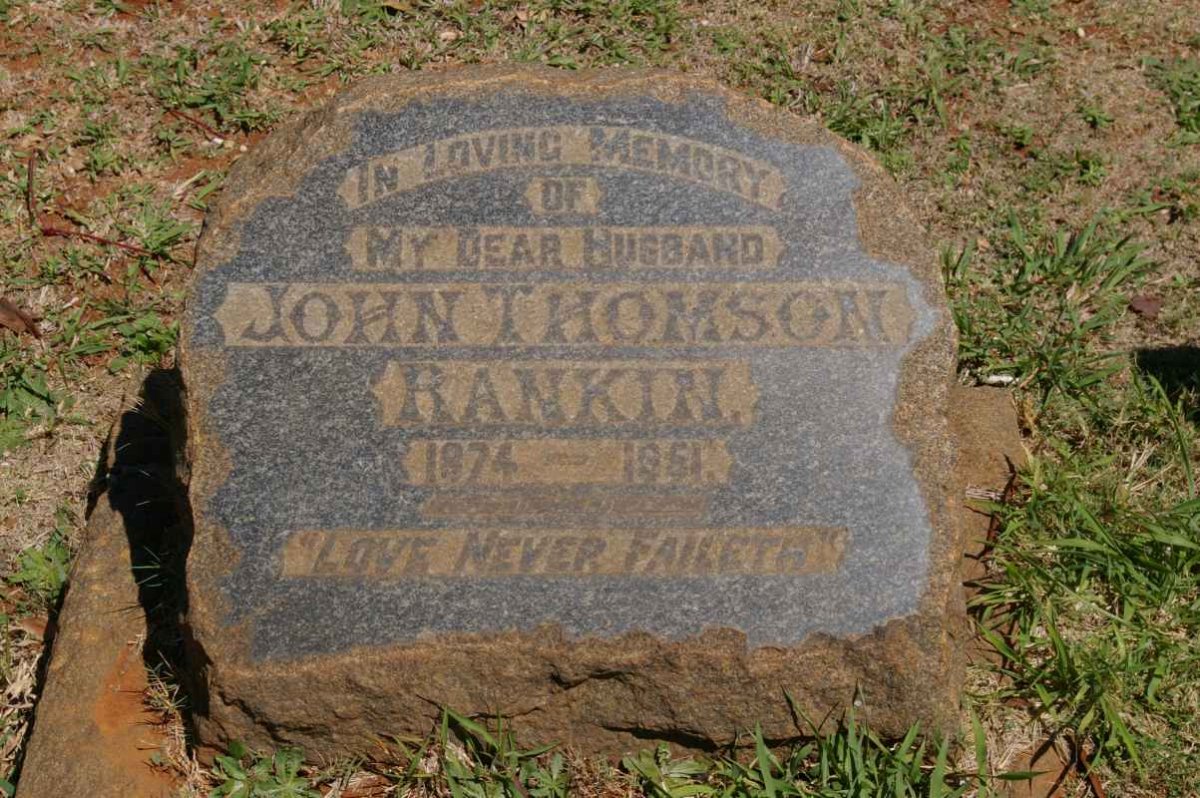 RANKIN John Thomson 1874-1961