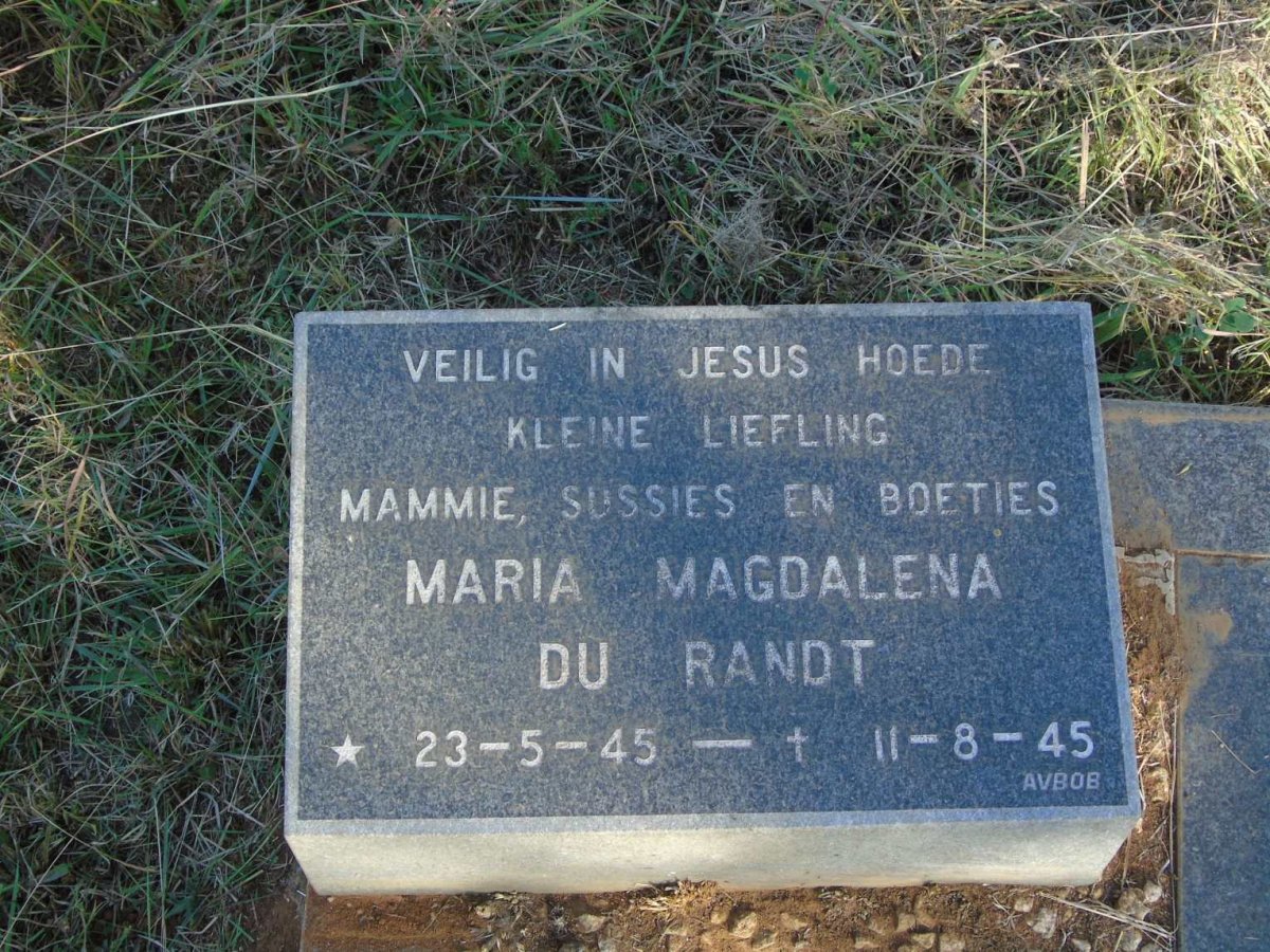 RANDT Maria Magdalena, du 1945-1945