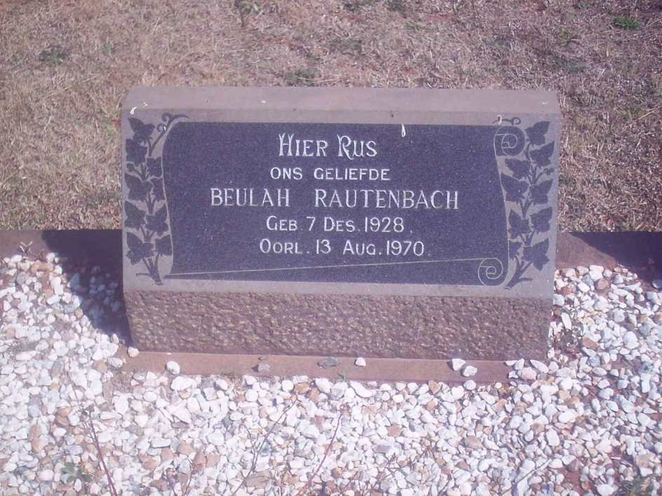 RAUTENBACH Beulah 1928-1970