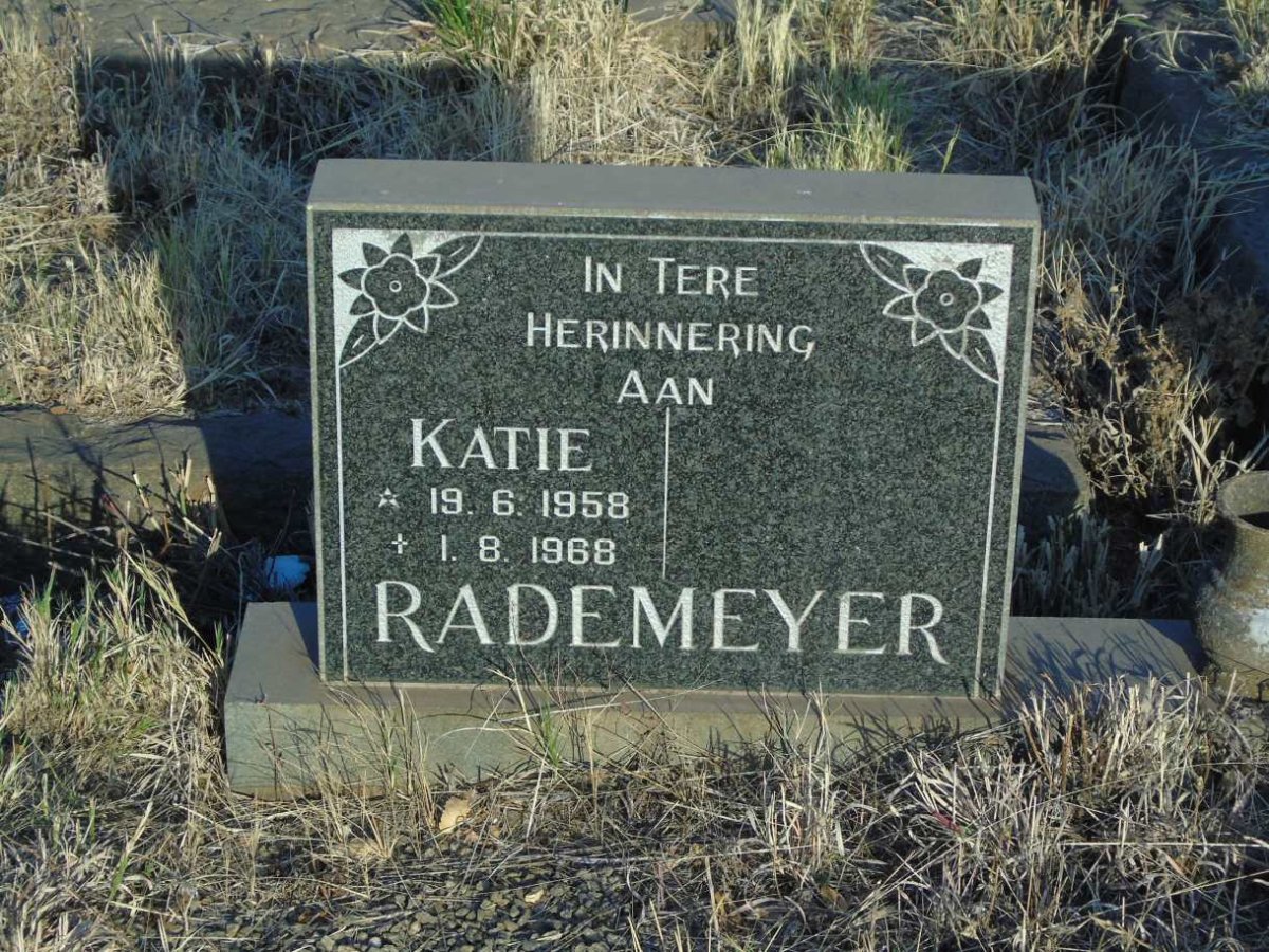 RADEMEYER Katie 1958-1968