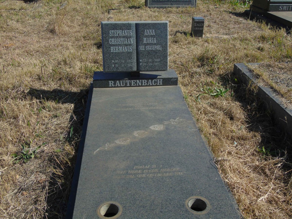 RAUTENBACH Stephanus Christiaan Hermanus 1912-2002 &amp; Anna Maria SWANEPOEL 1914-1997