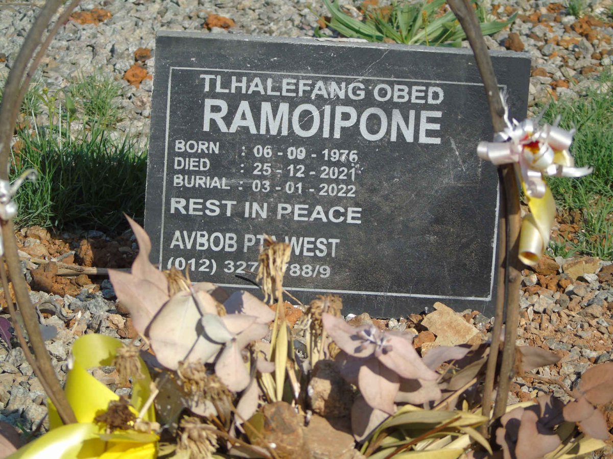 RAMOIPONE Tlhalefang Obed 1976-2021