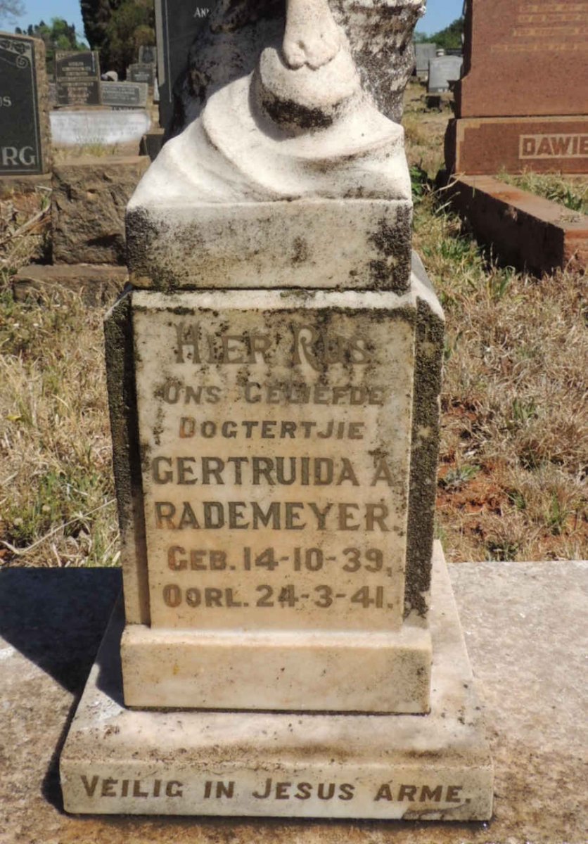 RADEMEYER Gertruida A. 1939-1941