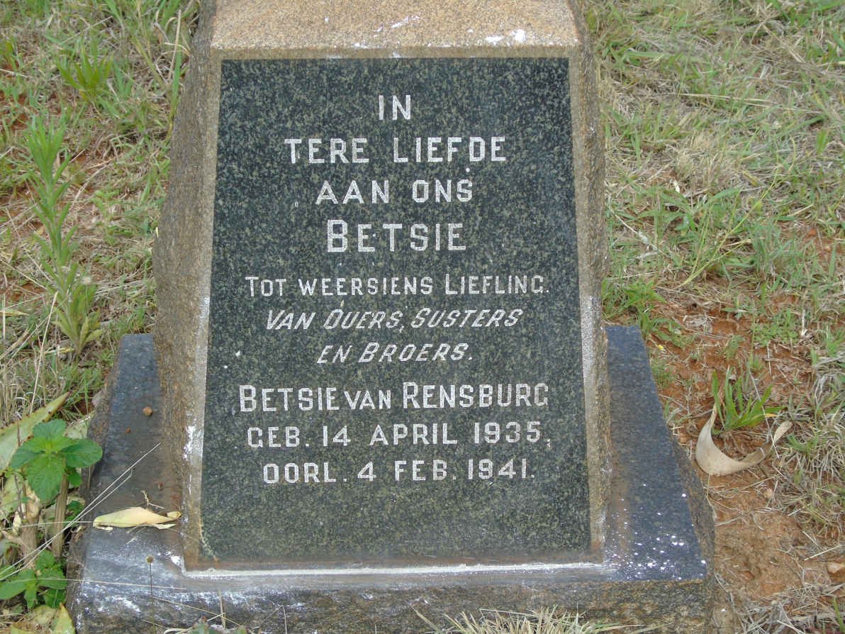 RENSBURG Betsie, van 1935-1941