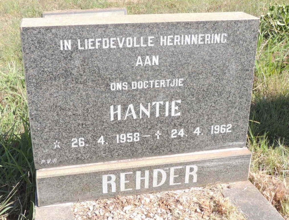 REHDER Hantie 1958-1962