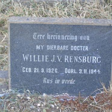 RENSBURG Willie, J.v. 1926-1944