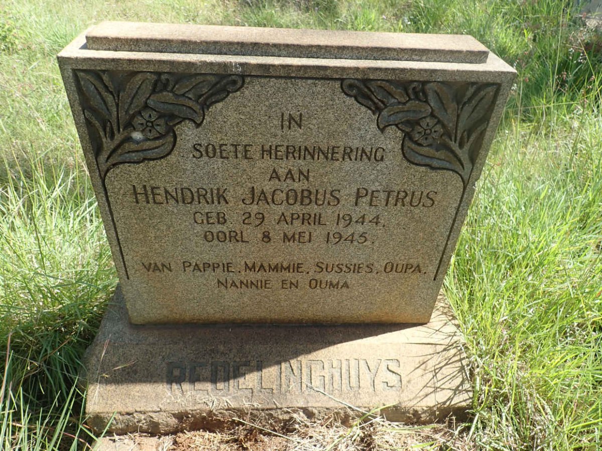 REDELINGHUYS Hendrik Jacobus Petrus 1944-1945