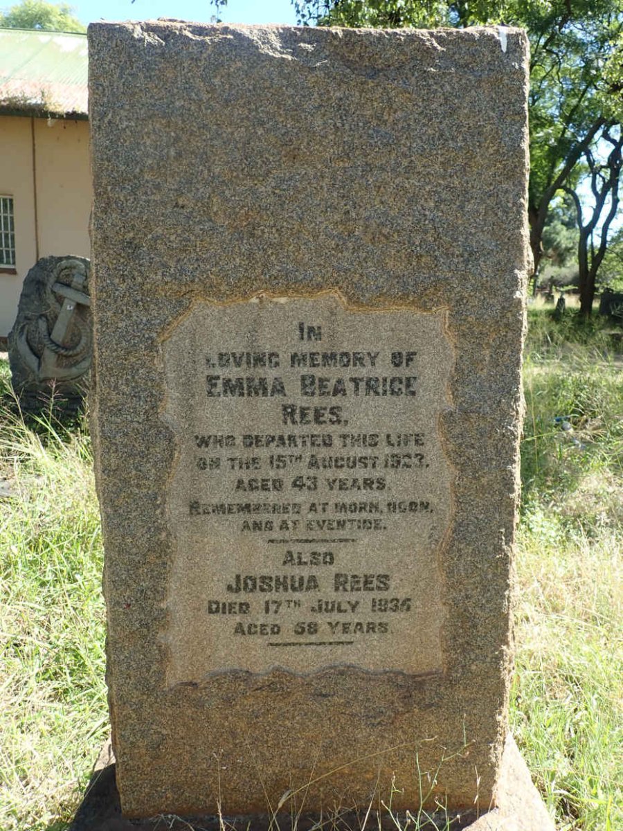 REES Joshua -1936 &amp; Emma Beatrice -1923