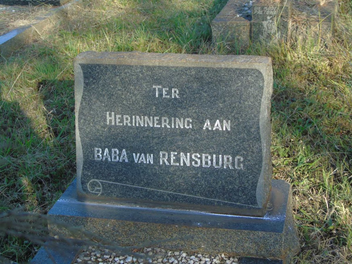 RENSBURG, van 