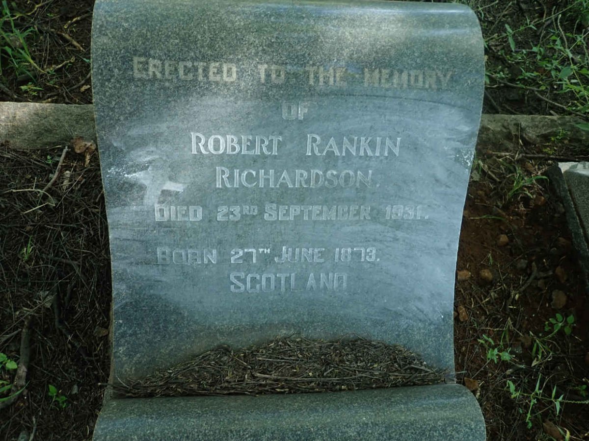 RICHARDSON Robert Rankin 1873-1931