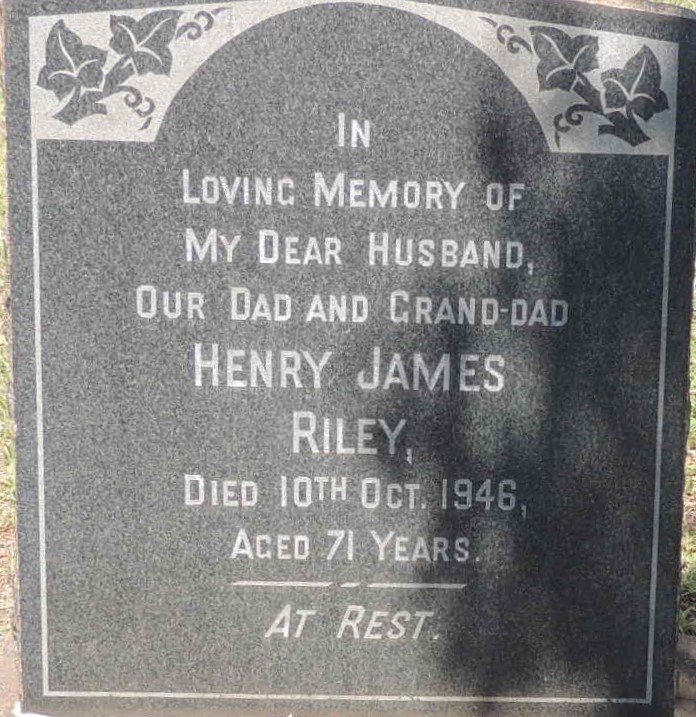 RILEY Henry James -1946