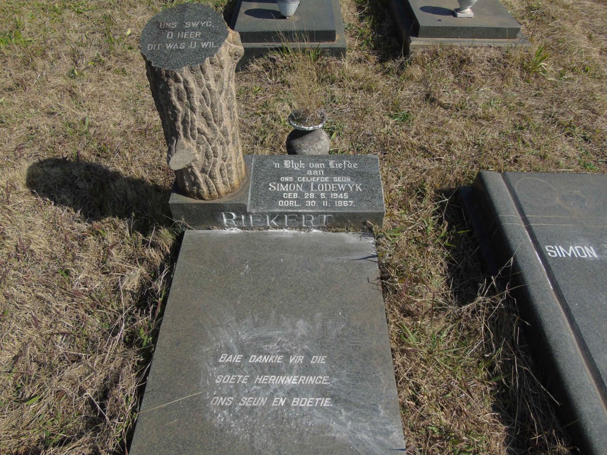 RIEKERT Simon Lodewyk 1945-1967
