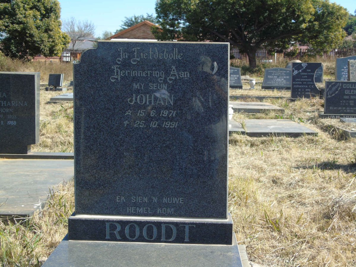 ROODT Johan 1971-1991