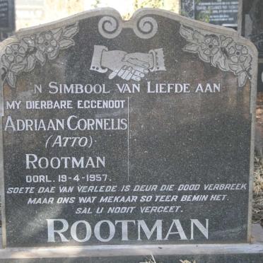 ROOTMAN Adriaan Cornelis -1957