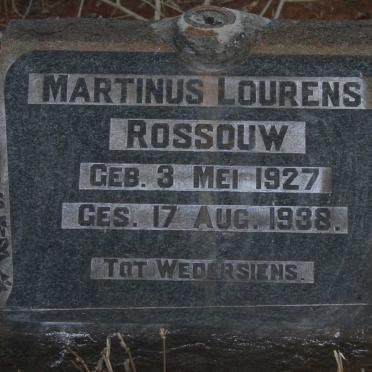 ROSSOUW Martinus Lourens 1927-1938
