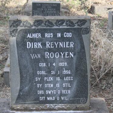 ROOYEN Dirk Reynier, van 1928-1956