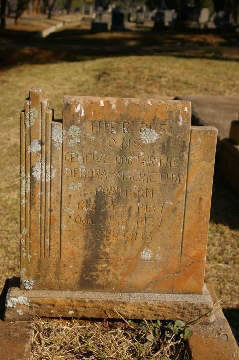ROBINSON Debora Magrietha 1937-1937