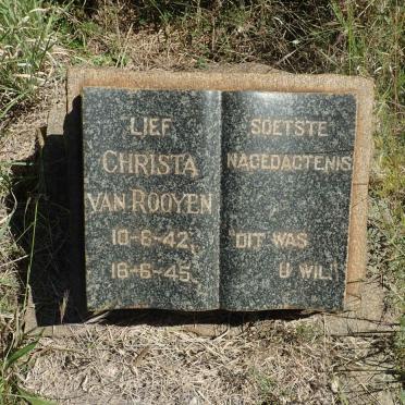 ROOYEN Christa, van 1942-1945