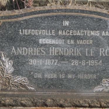ROUX Andries Hendrik, le 1877-1954