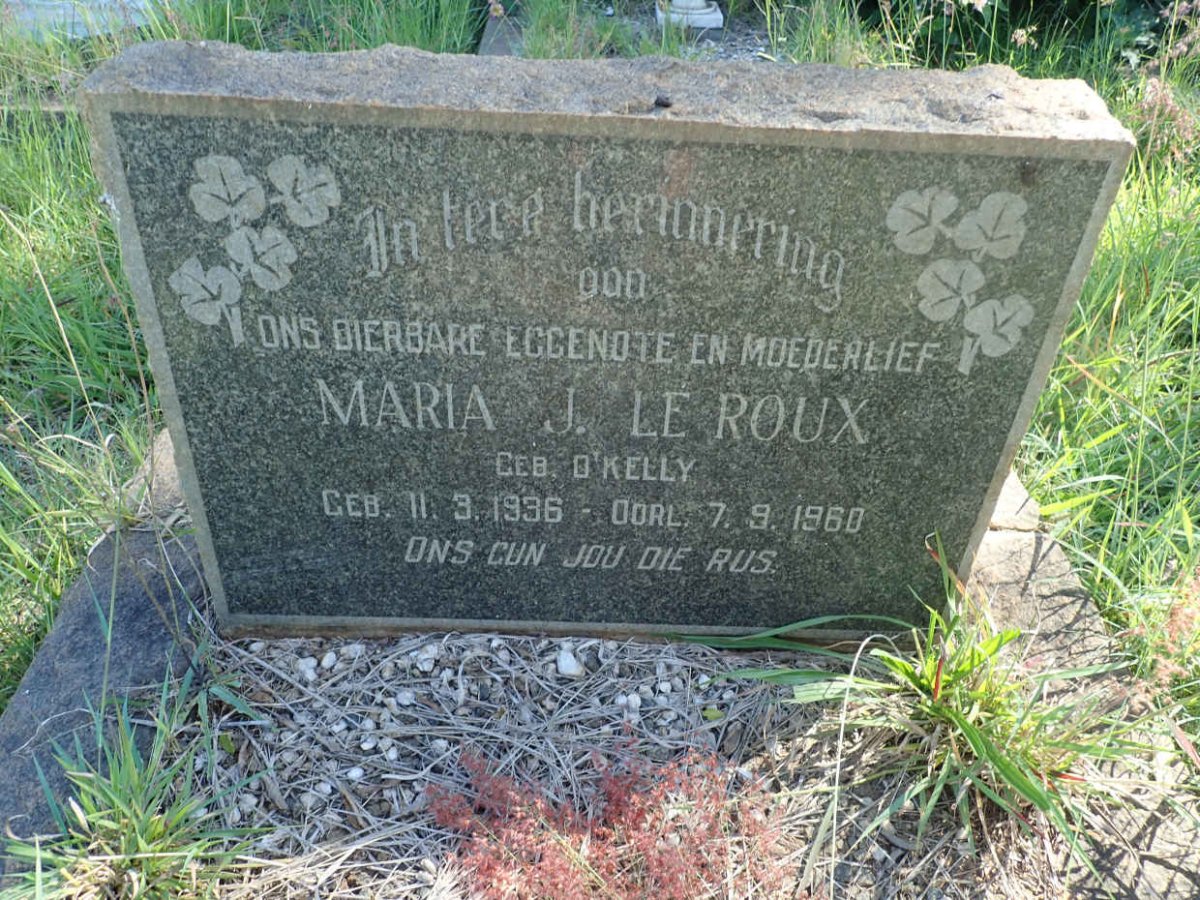 ROUX Maria J.,le nee O KELLY 1936-1960