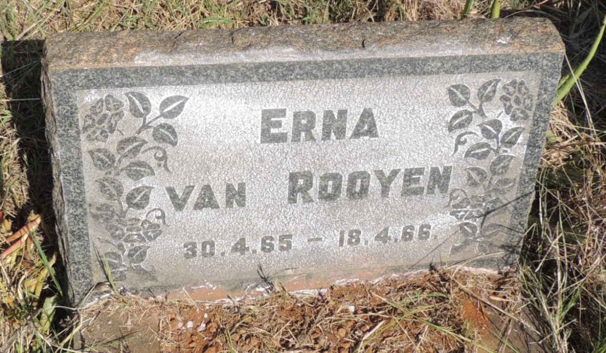 ROOYEN Erna, van 1965-1966