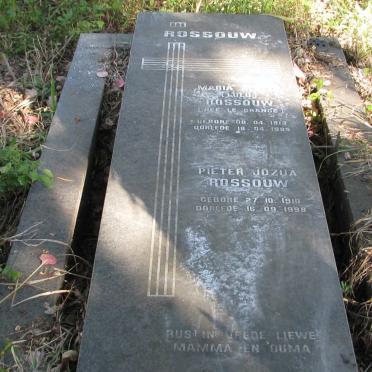 ROSSOUW Pieter Jozua 1910-1998 &amp; Maria Aletta LE GRANGE 1913-1995