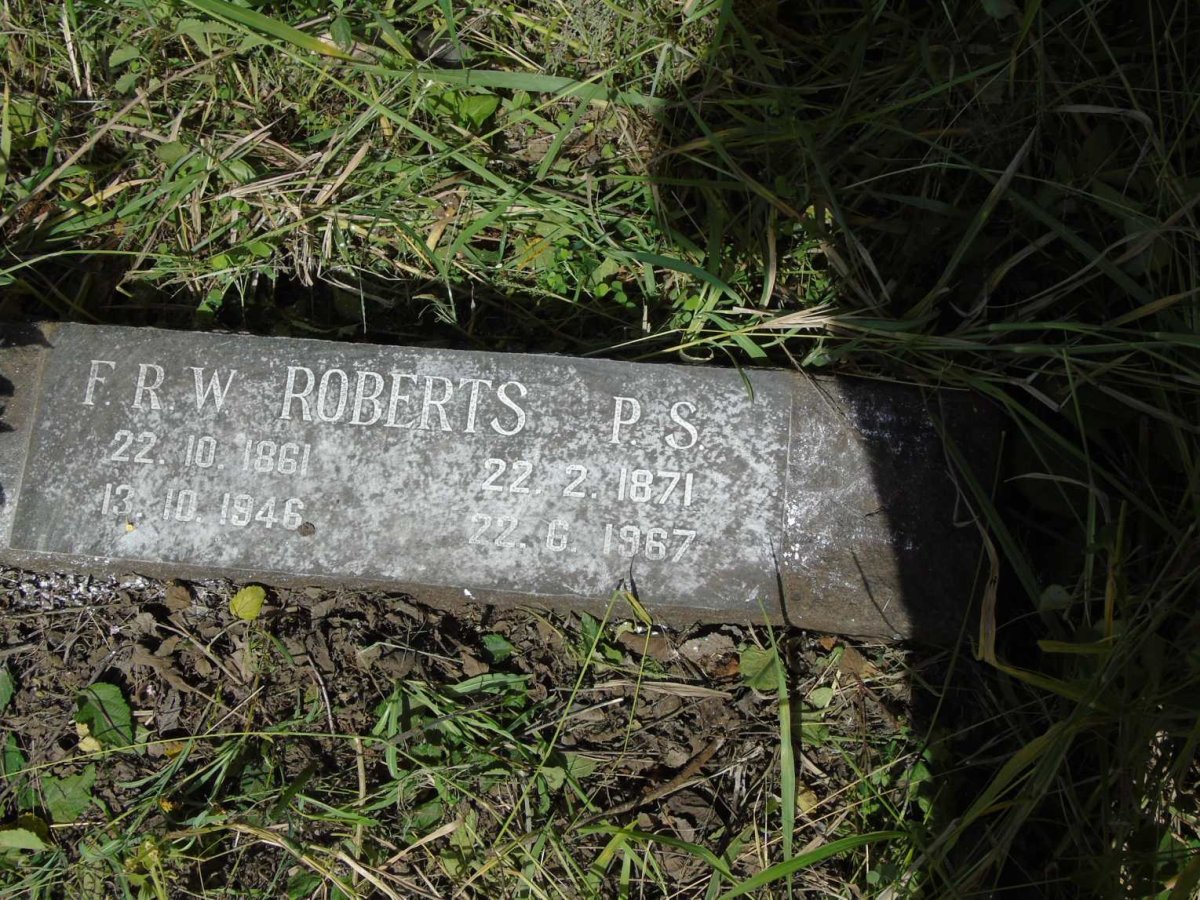 ROBERTS F.R.W. 1861-1946 & P.S. 1871-1967