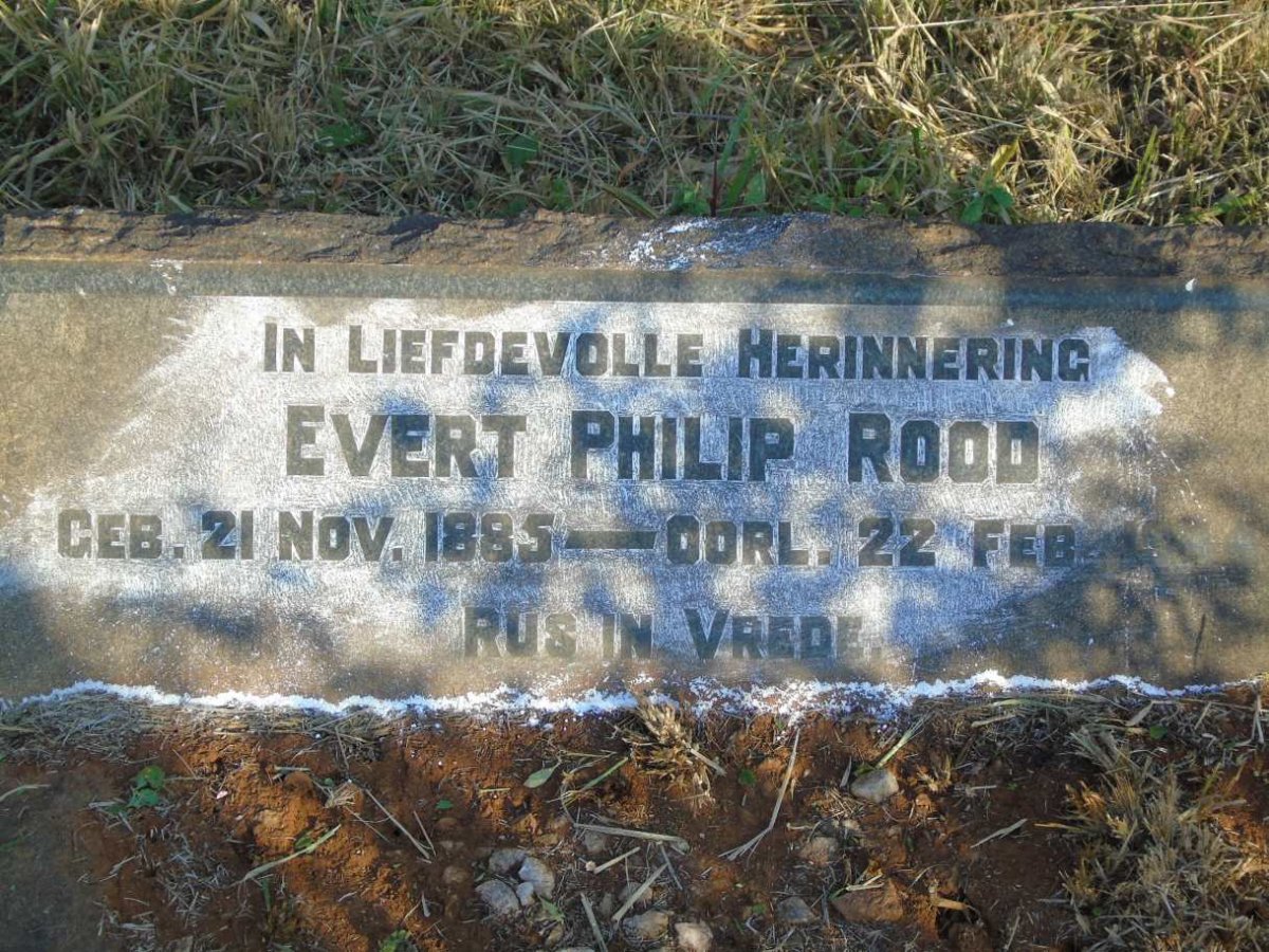 ROOD Evert Philip 1885-19??