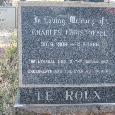 ROUX Charles Christoffel, le 1906-1965