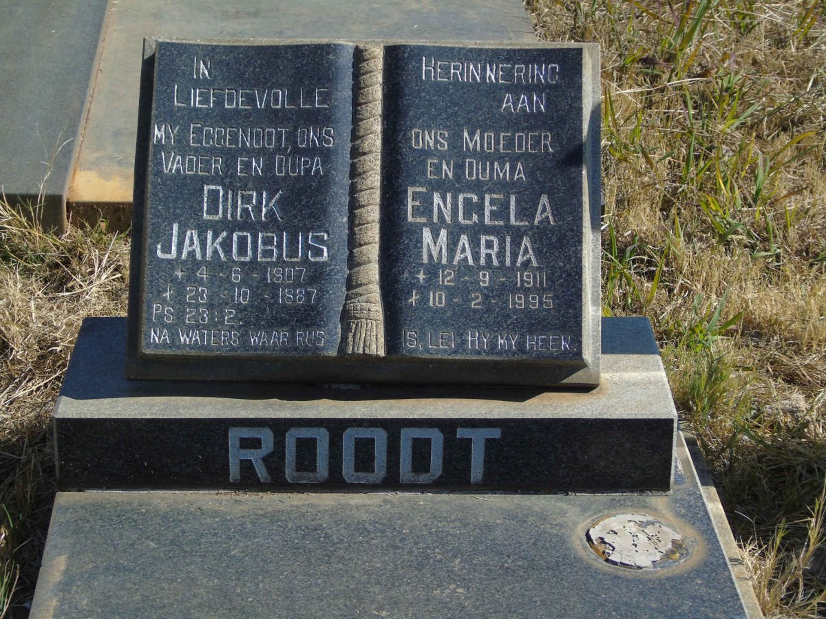 ROODT Dirk Jakobus 1907-1987 &amp; Engela Maria 1911-1995