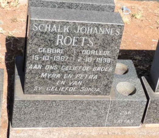 ROETS Schalk Johannes 1967-1998