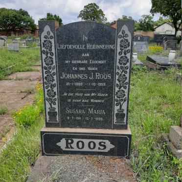 ROOS Johannes J. 1899-1959 &amp; Susara Maria 1911-1998