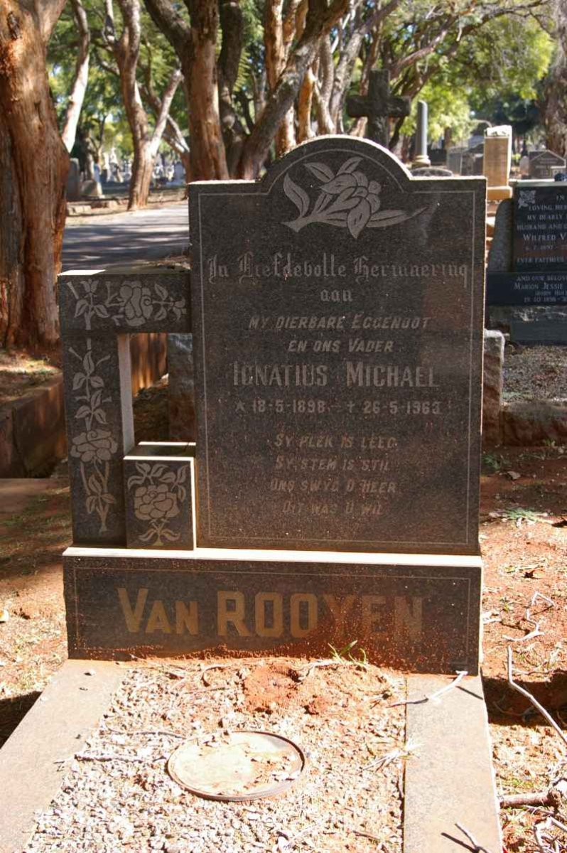 ROOYEN Ignatius Michael, van 1896-1963