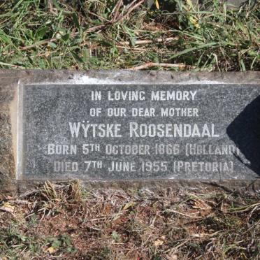 ROOSENDAAL Wytske 1866-1955