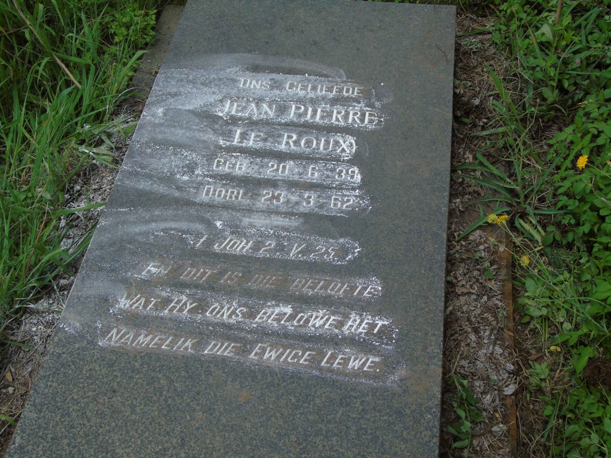 ROUX Jean Pierre, le 1939-1962