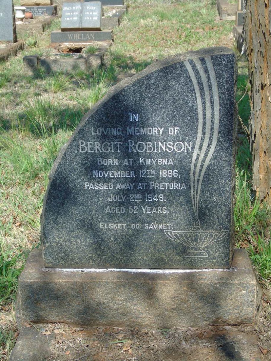 ROBINSON Bergit 1896-1949