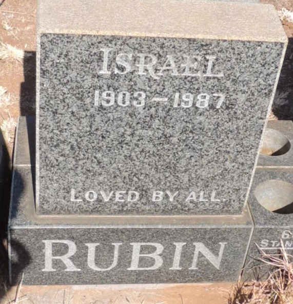RUBIN Israel 1903-1987