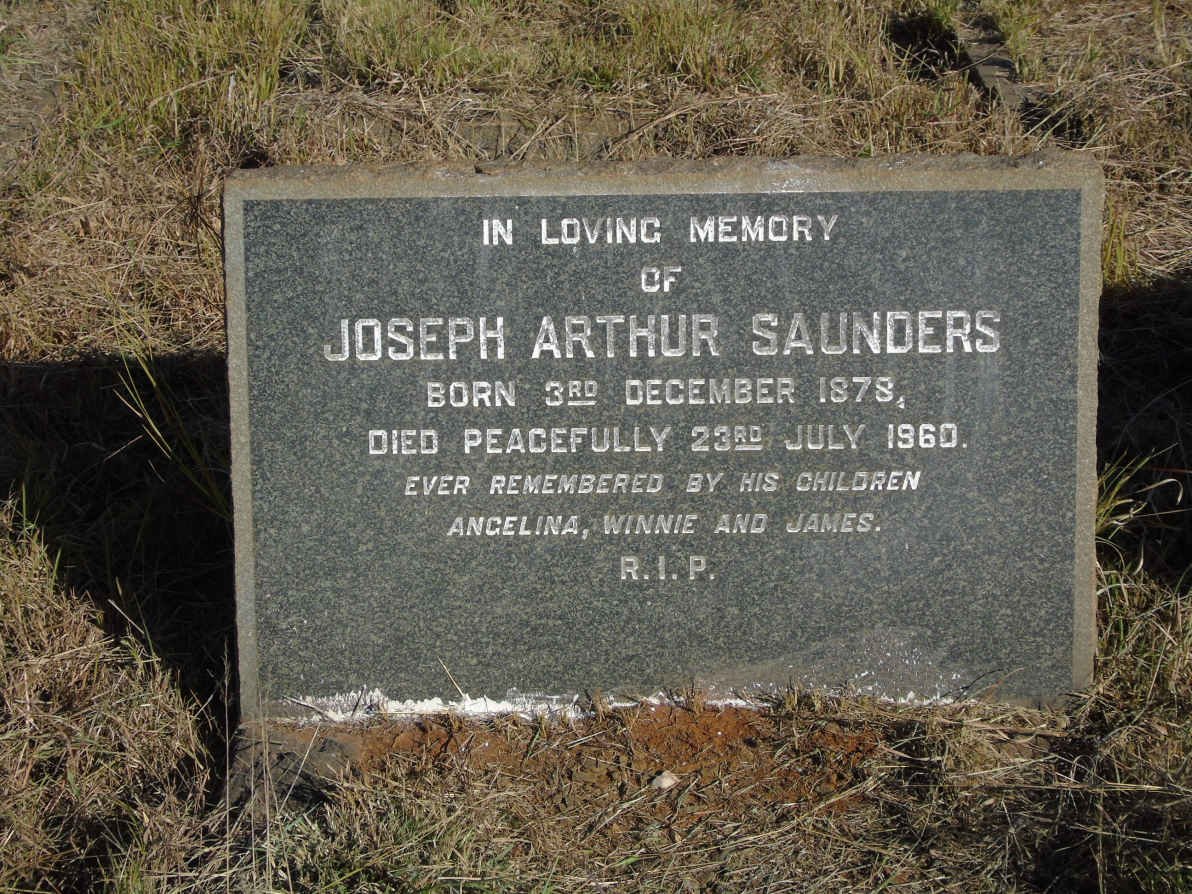 SAUNDERS Joseph Arthur 1878-1960