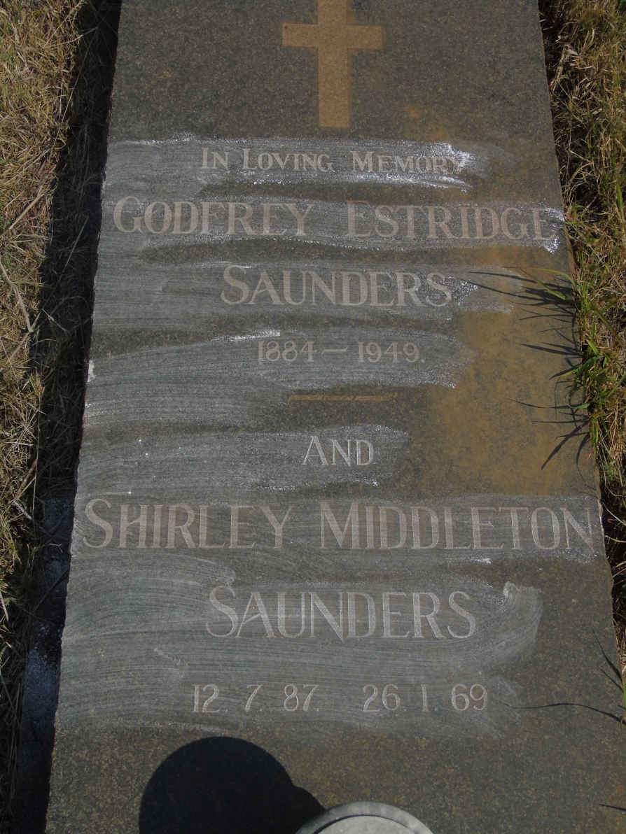 SAUNDERS Godfrey Estridge 1884-1949 &amp; Shirley Middleton 1887-1969