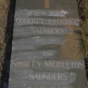 SAUNDERS Godfrey Estridge 1884-1949 &amp; Shirley Middleton 1887-1969